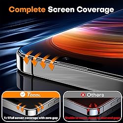 TOCOL for iPhone 16 Privacy Screen Protector True