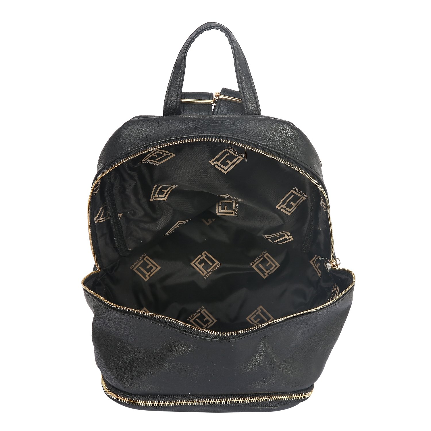 fiona trends pu zipper backpacks