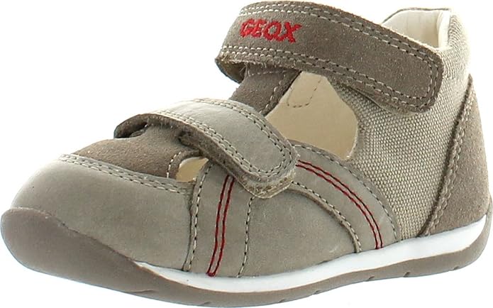 Amazon.com | Geox Little Boys Baby Each Boy Fisherman Sandals, Sand/Red, 20 | Sandals