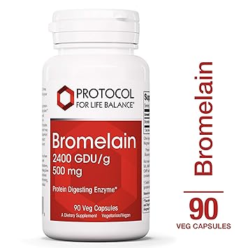 Protocol For Life Balance - Bromelain 2400 GDU/g 500 mg - Protein Digesting Enzyme