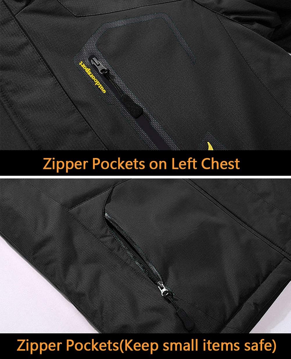 BIYLACLESEN Men's Winter Coats Windproof Parka Fleece Lined Ski Snowboard Jacket Windbreaker: Clothing
