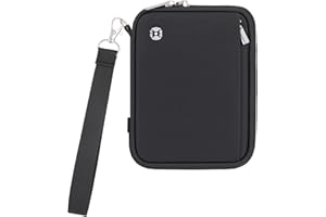 WALNEW Passport Holder Family for 4, RFID Blocking Travel Wallet Women Men, Lightweight Zipper Document Organizer Pouch Bag C