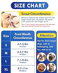 Dog Muzzle, Soft Air Mesh Muzzle for Small Medium