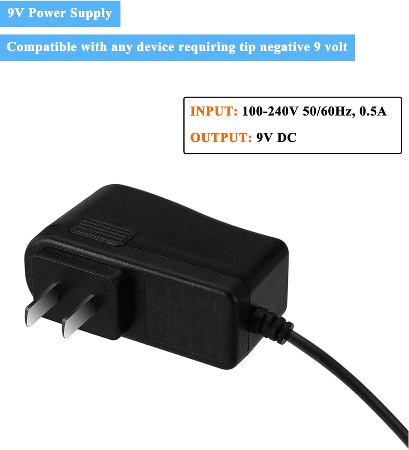 Guitar Pedal Power Supply For Boss Psa 1s 9v Ac Adapter For Me 80 Me 70 Me 25 Me 50b Gt 100 Gt 1 Gt 10 Ad 10 Br 80 Br 600 Db Db 90 Ce 2b Boss Mini Katana Re Rc 1 Rc 3 Ds 2 Keyboard
