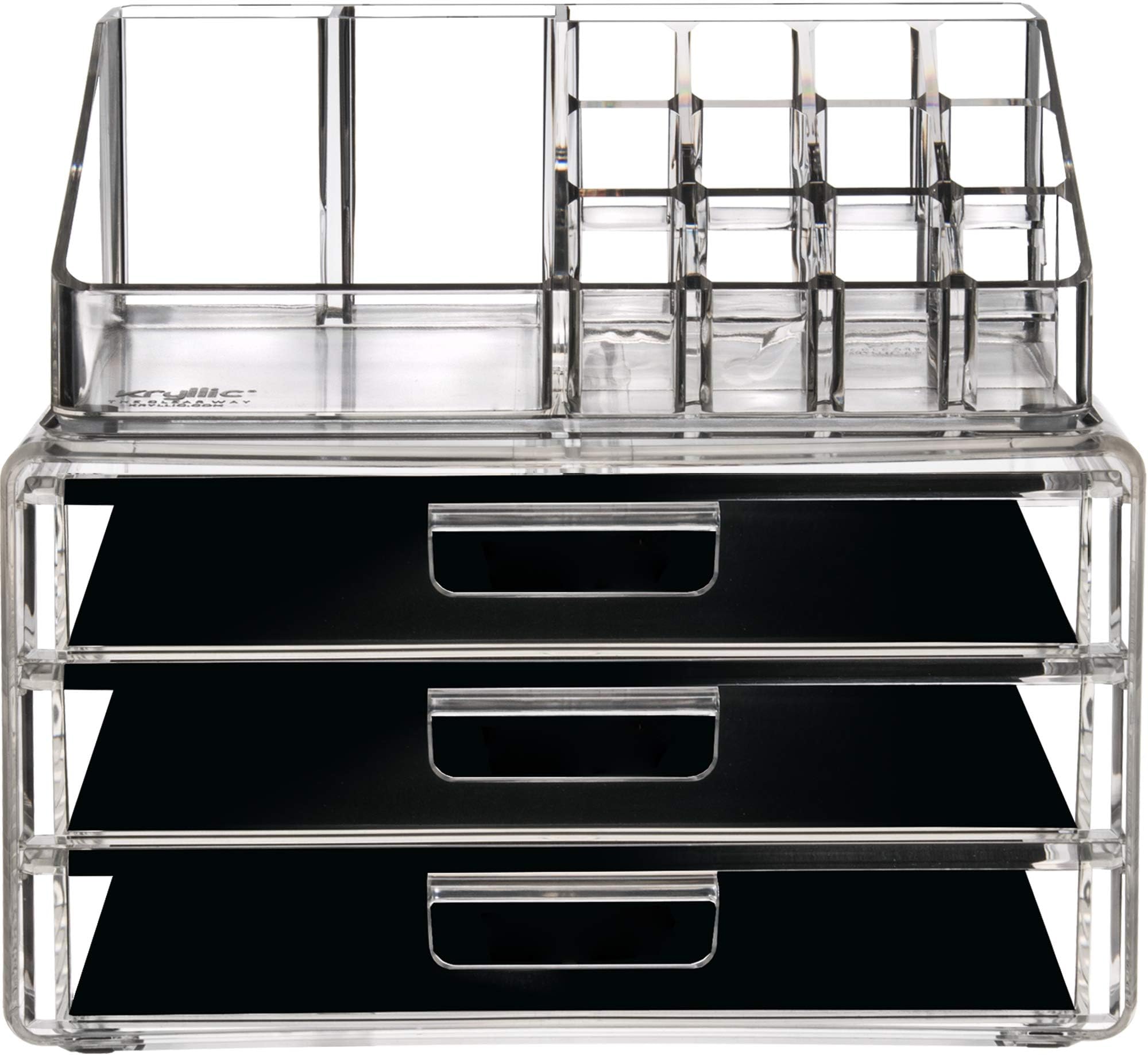 Kryllic Makeup Organizer - Makeup Holder - Vanity Makeup Organizer - Cosmetic Drawer Storage - Acrylic Makeup Organizers - Makeup Organizer For Vanity
