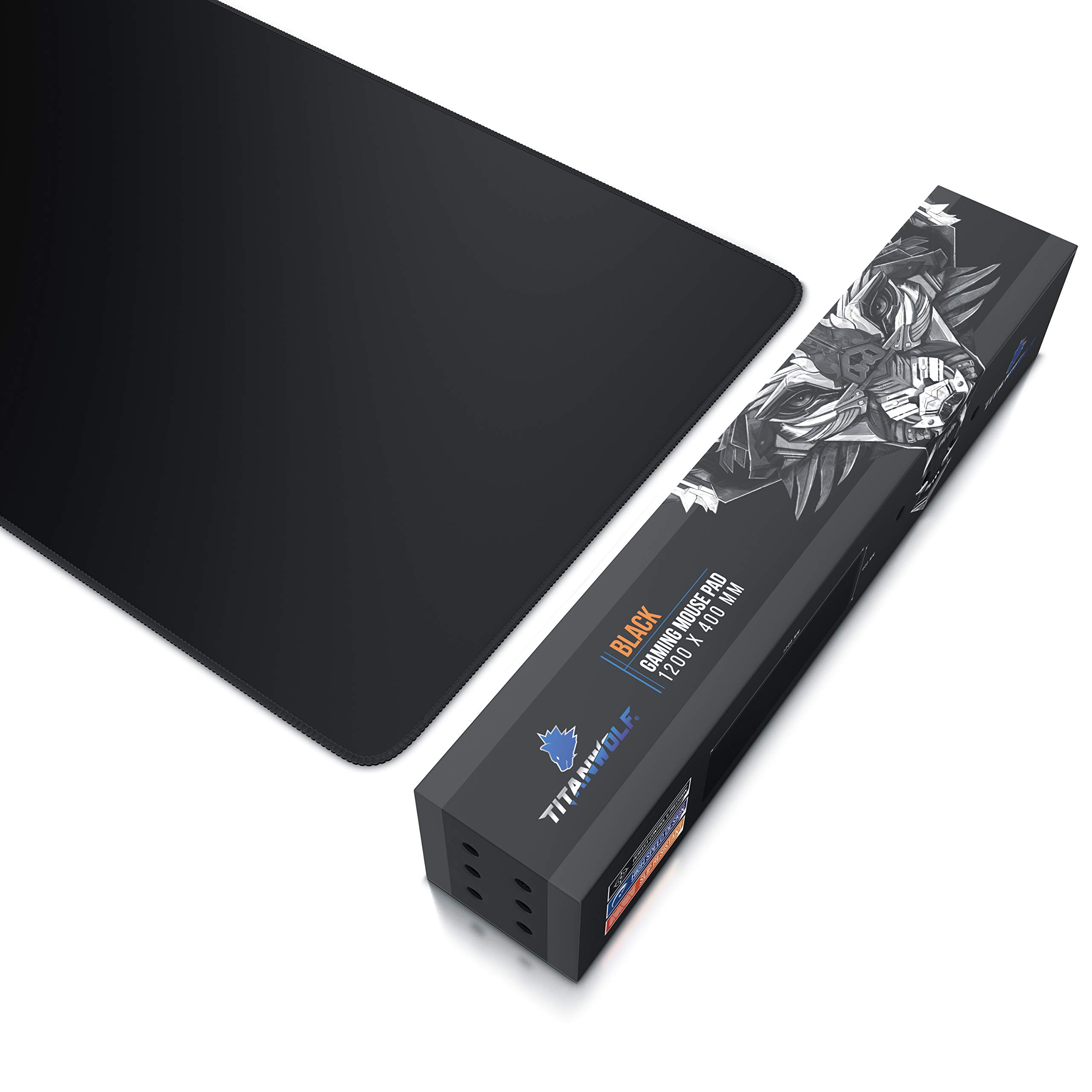 TITANWOLF - Übergröße Mauspad Gaming 1200x400mm - XXXL Mousepad groß Motiv - Tischunterlage Large Size - verbessert Präzision und Geschwindigkeit - XXL z.B. für Logitech Maus und Tastatur 7