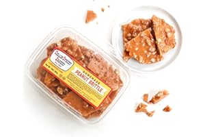 Collin Street Bakery Homestyle Texas DeLuxe Peanut Brittle Candy Handcrafted with World-Class Ingredients & Made Fresh in Corsicana, Texas (14oz) - 721