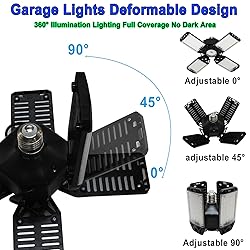 150W LED Garage Light 4Pack, 4+1 Adjustable