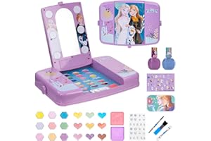 Disney Frozen Kids Makeup Washable、Non-Toxic Kids Cosmetic Set Birthday Gift for 3-12 Year Old Girls Townley