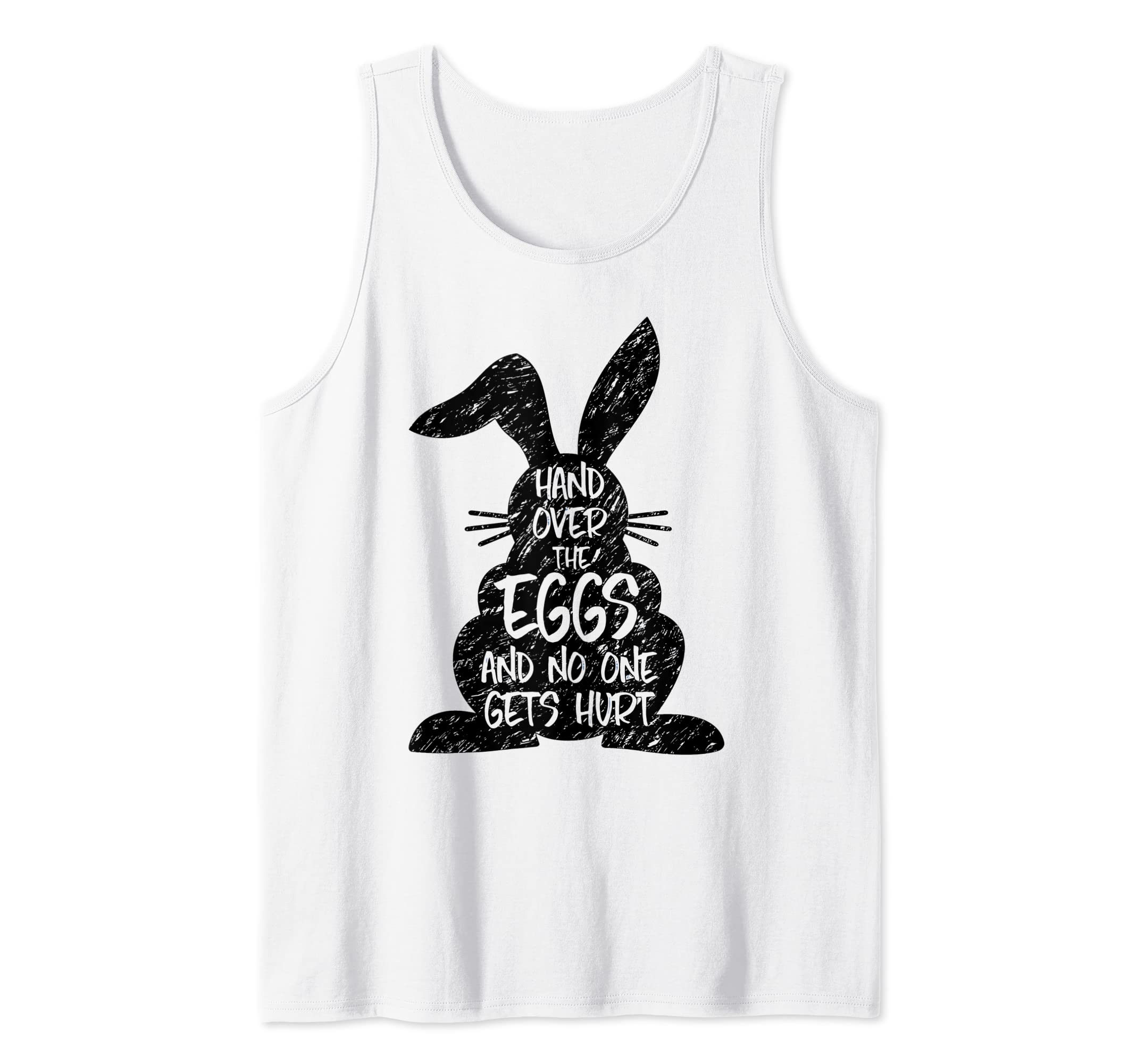 Hand Over Hurt Crazy Rabbit Bunny Easter Egg Hunt Chicken Tank Top