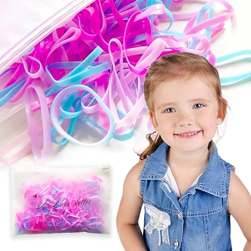 1200 Mini Rubber Bands, Colorful Fashion Disposable Rubber Band