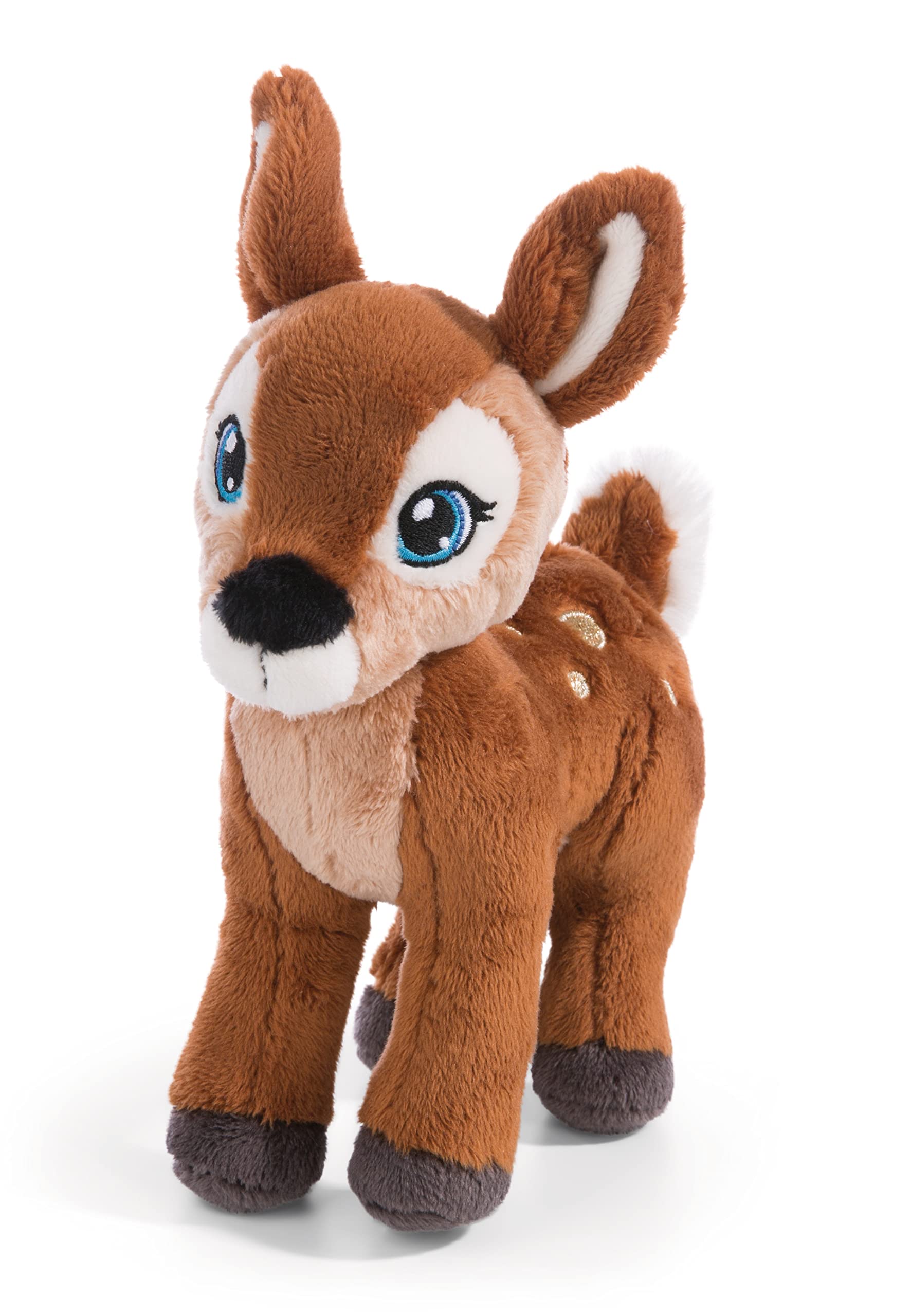 NICI Mala Magic Cuddly Plush Fawn, 17cm Brown Standing - Sustainable Cute Toys For Kids & Adults