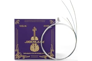 YWYLL Violin Strings,Violin Strings 4/4 Full Set, Medium Tension - Solid Steel Core, Warm Tone, Economical and Durable – For All Levels