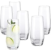 Gala Houseware 18.5 - OZ Drinking Glasses (Set of 6), Highball Glasses Tumblers for Mixed Drinks, Water, Juice, Beer, Cocktai