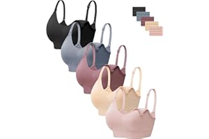 habibee Womens Nursing Bra Seamless Breastfeeding Sleep Maternity Bra with Remove Bra Pads Extenders
