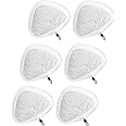 Fushing 6Pcs Steam Mop Pads,Reusable Washable Microfiber Steamer Cleaning Pads Replacement Pads Accessories for Steamboy X5 H
