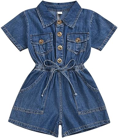jean jumpsuit for baby girl