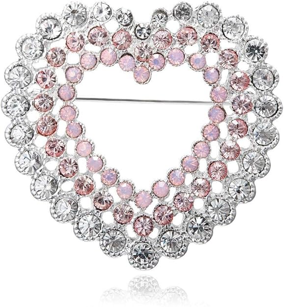 Brooches For Ladies Crystal Brooch Pins Women Purple Flower