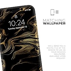 Design Skinz Black & Gold Marble Swirl V7 2