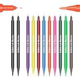 Edibleink Edible Markers - 11Pcs Ultra Fine 0.5mm Food Coloring Pens | 10 Colors, Dual Tips, Food Grade Gourmet Writers, Cake Writing, for Cookie, Fondant Decorating, Painting, Drawing and Baking