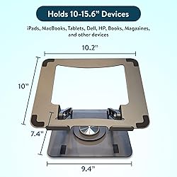 Swivel Laptop Stand for Desk, Adjustable Laptop