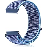 18mm Nylon Sport Quick Release Watch Bands Compatible with Garmin Venu 4 41mm/3S 41mm/Venu 2S/Vivoactive 4S/Vivomove 3S/Active S/Forerunner 265S(42mm)/255S/Fossil Women's Gen 6 42mm/5E 42mm Women Men