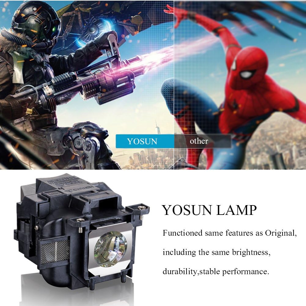 YOSUN Projector Lamp for Epson ELPLP88 V13h010l88 Powerlite Home Cinema 2040 1040 2045 740HD 640 EX3240 EX7240 EX9200 EX5250 EX5240 VS240 VS345 VS340 Replacement Projector Lamp Bulb - Image 4