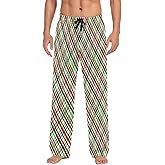 Christmas Winter Men's Pajama Pants Red Black Tartan Plaid Checked Super Soft Lounge Pajama Bottoms with Pockets
