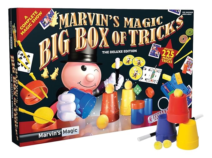 Marvin's Magic 54065 - Zauberkasten Marvin`s erstaunliche 225 Zaubertricks, Spezial Edition, Komplettset für 225 Tricks, Zaub