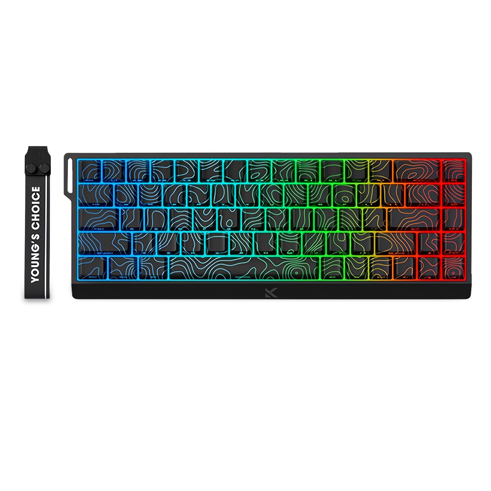 Photo 1 of FKZ MCHOSE ACE 68 Magnetic Switch RGB Gaming Keyboard,Hall Effect Rapid Trigger Keyboard 60% Hyper-Fast Adjustable Actuation Side Printed Keycaps 8K Hz Polling Rate for Mac/PC Game (Black)