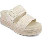 MIA Women&rsquo;s Kylian Raffia Platform Slide Sandals