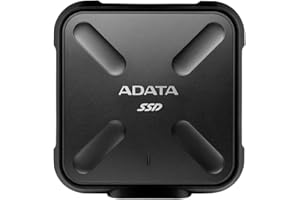 ADATA SD700 3D NAND 1 TB Ruggedized Water/Dust/Shock Proof External Solid State Drive Black (ASD700-1TU3-CBK)