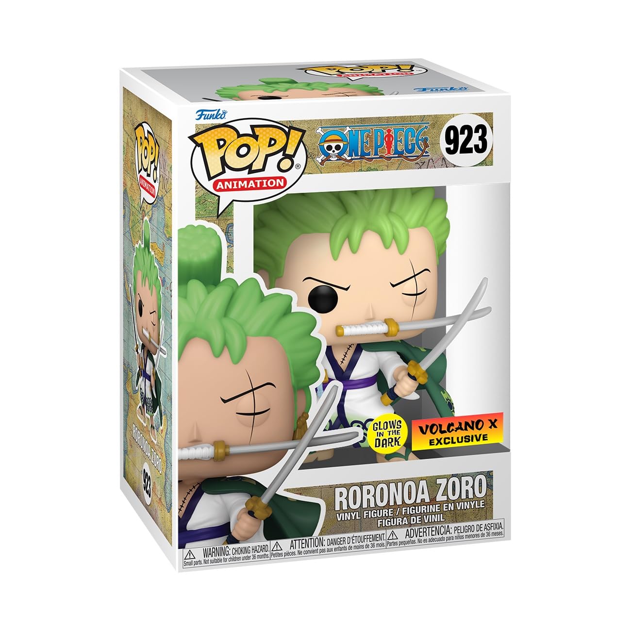 Funko POP! Animation One Piece Roronoa Zoro (Glow in The Dark), Exclusive