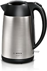 Bosch DesignLine Kettle 1.7 L 3000W Stainless Steel Black
