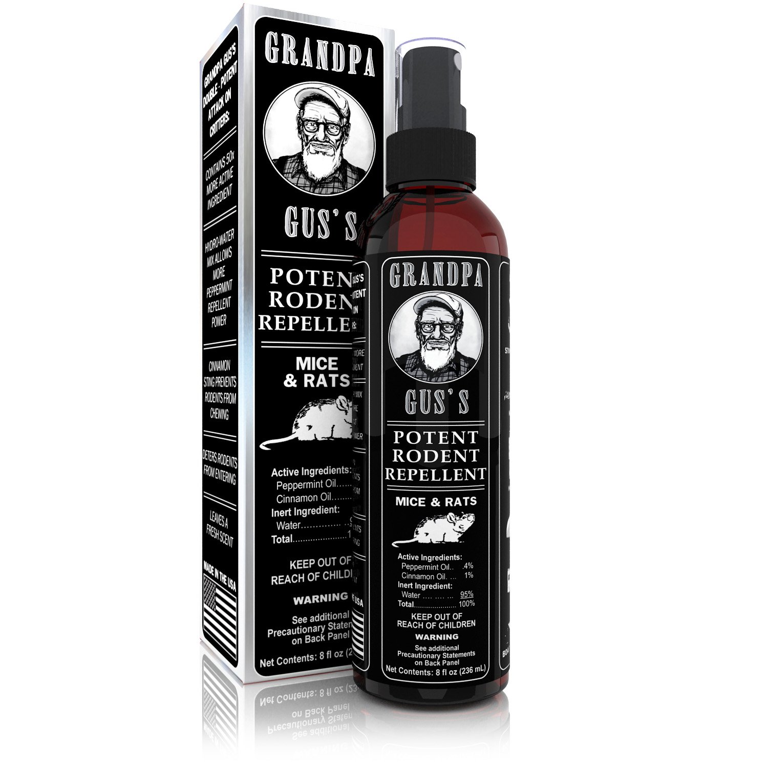 Grandpa Gus’s Natural Liquid Rodent Repellent Double Potency Mice