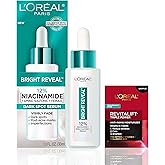 L’Oréal Paris Bright Reveal 12% [Niacinamide + Amino Sulfonic + Ferulic] Dark Spot Serum 1oz + Moisturizer Sample