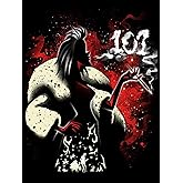 Ksabdfu DIY Diamond Art Kits, Full Round Cruella De Vil Diamond Art Drill Kits Cross Stitch Art for Adults Home Wall Decor 12