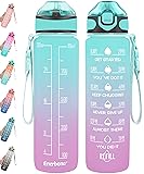 Enerbone 32 oz Drinking Water Bottle with Times to