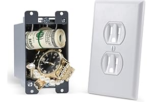 Electrical Outlet Hidden Wall Safe (Simple Install, Magnetically Attaches For Easy Use) Hiding Places for Valuables | Hide in