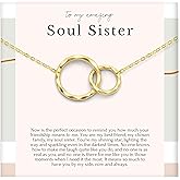 HOPE LOVE SHINE Best Friend Gift for Women - Meaningful BFF Friendship Necklace, Jewelry 16+2", 14k Gold Plated Sterling Silver