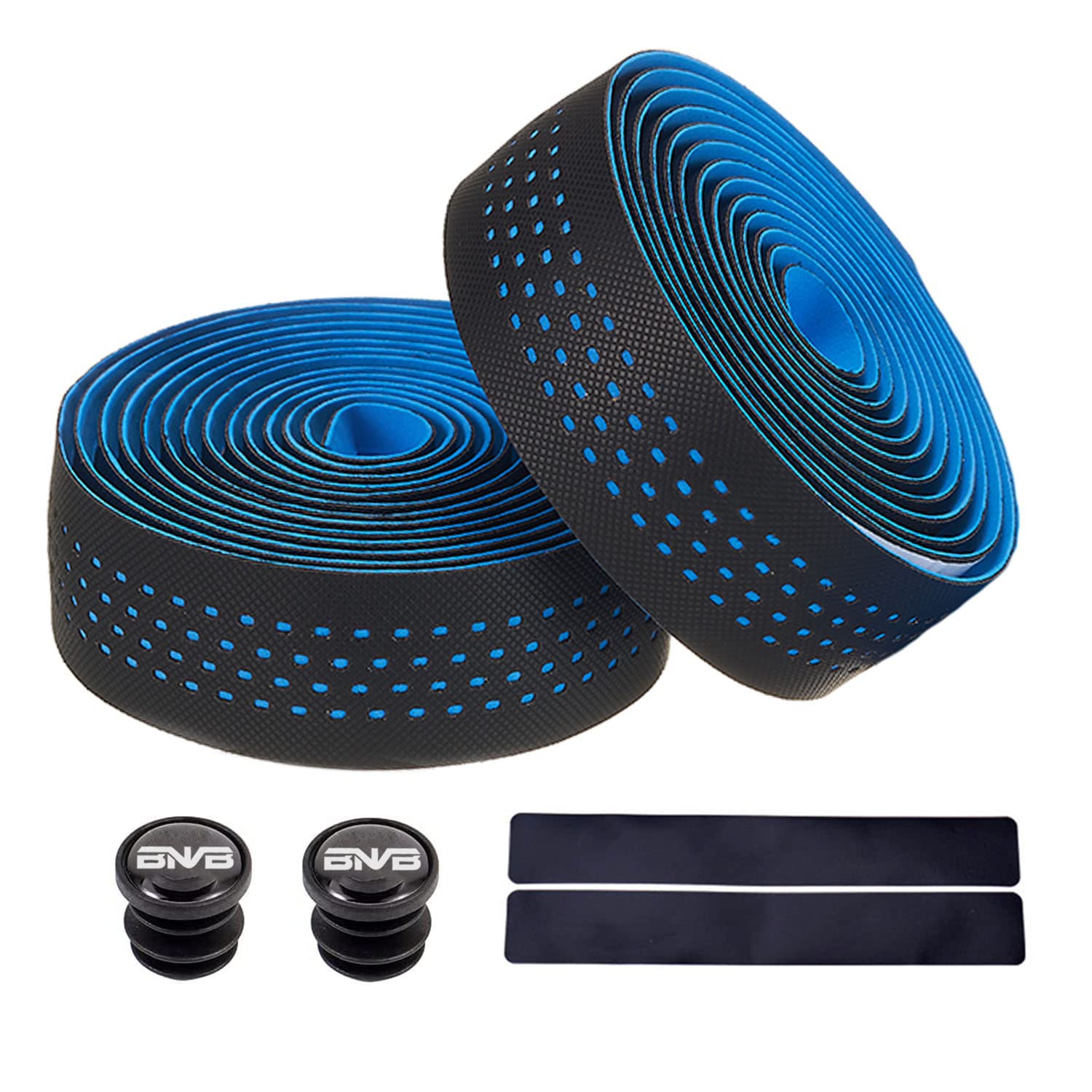 PLATTBK Bike Handlebar Tape Breathable Non-Slip Road Bike Bar Tapes Shock-Absorbent Bicycle Handlebar Tape,Blue