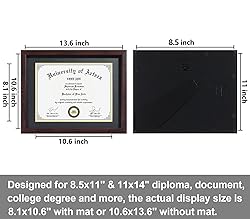 CORE ART 11x14 Diploma Frame Display Certificates