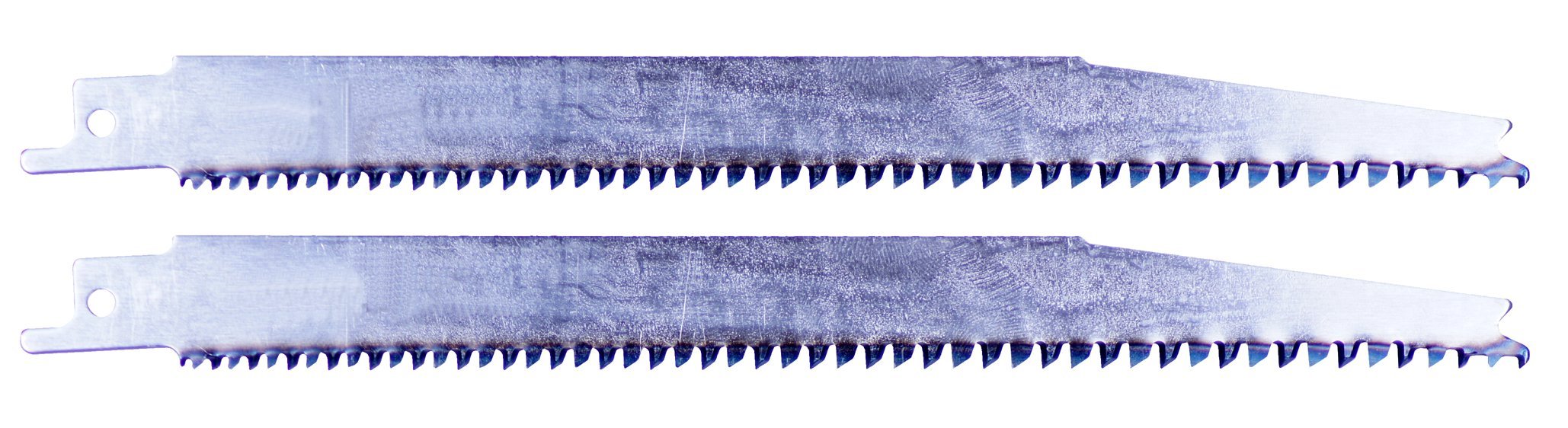 Connex COM330021 Reciprocating Saw Blade for Fine Wood of Chrome-Vanadium Steel, Blue/Silver, 200 mm, Set of 2 Piece