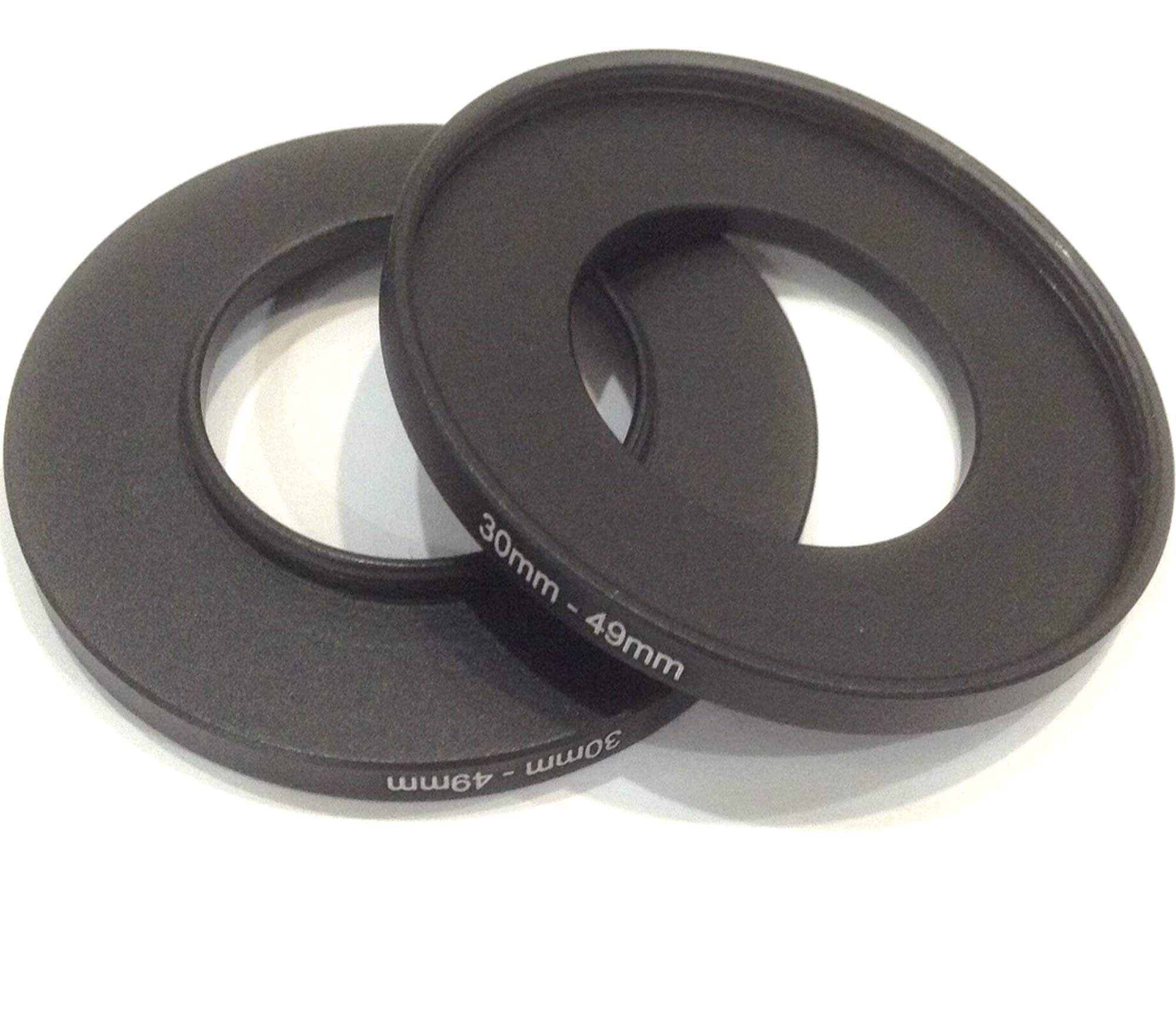 2x Connect 30mm To 49mm Size Step Up Rings Video Digital Camera Lens Connector Switch 30-49mm Filter Aperture Adapter Photo Picture Adjust 30-49 Photograph-y Parts Screws Accessories