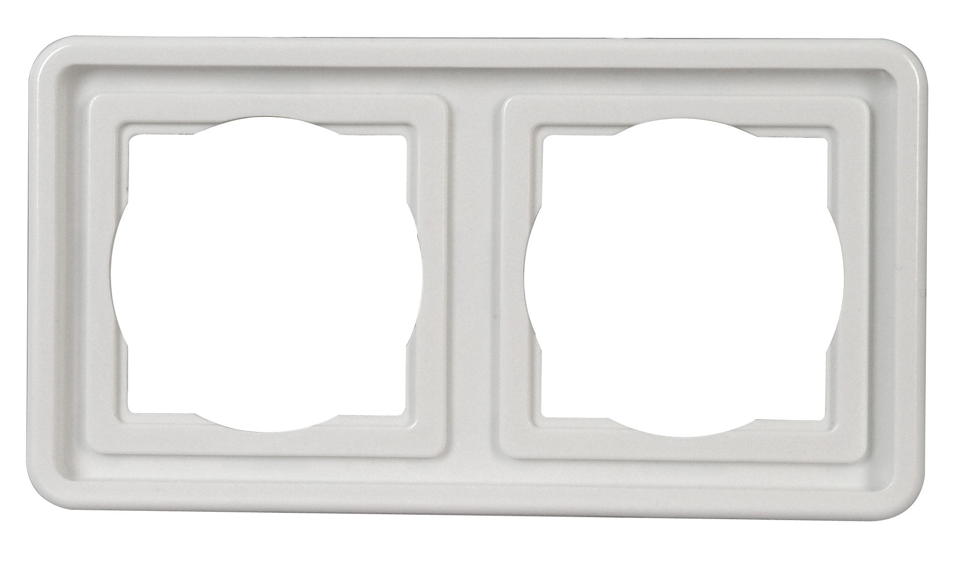 Kopp Standard Flush-Mounted Wet Room 2-Way Cover Frame for Vertical and Horizontal Installation UP FR IP44 Arctic White 302402074