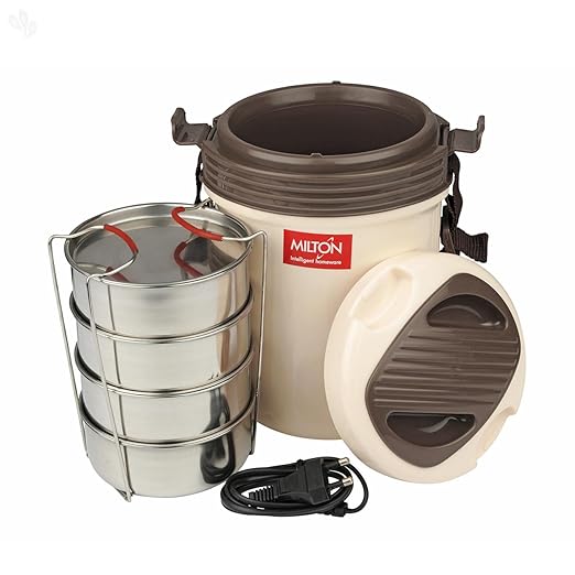 Buy Milton Electron Stainless Steel Electric Lunch Box (4 Containers