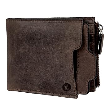 Hidegear Brown Genuine Leather Mens Wallet