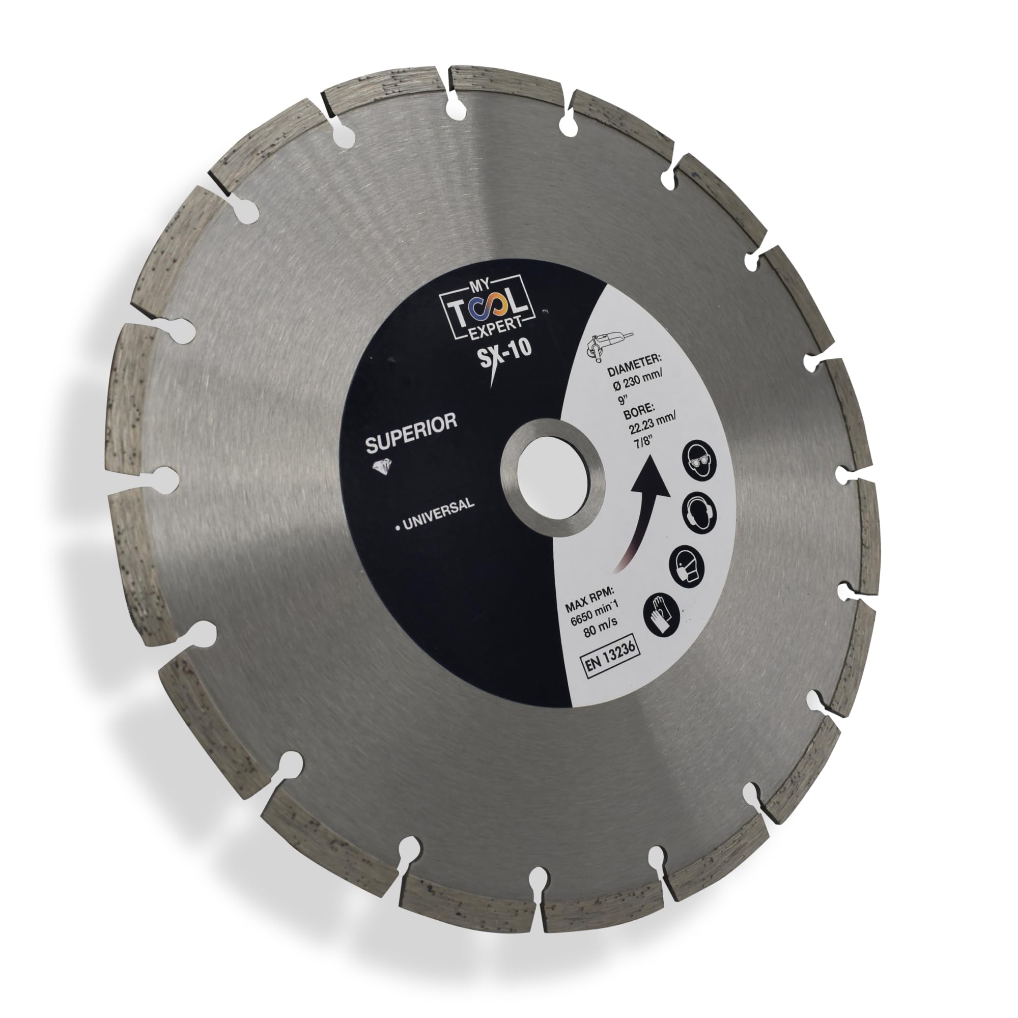 230mm Diamond Cutting Discs for Angle Grinder, SX-10 Superior Diamond Cutting Blade For Masonry, Concrete, Paving Slabs, Bricks