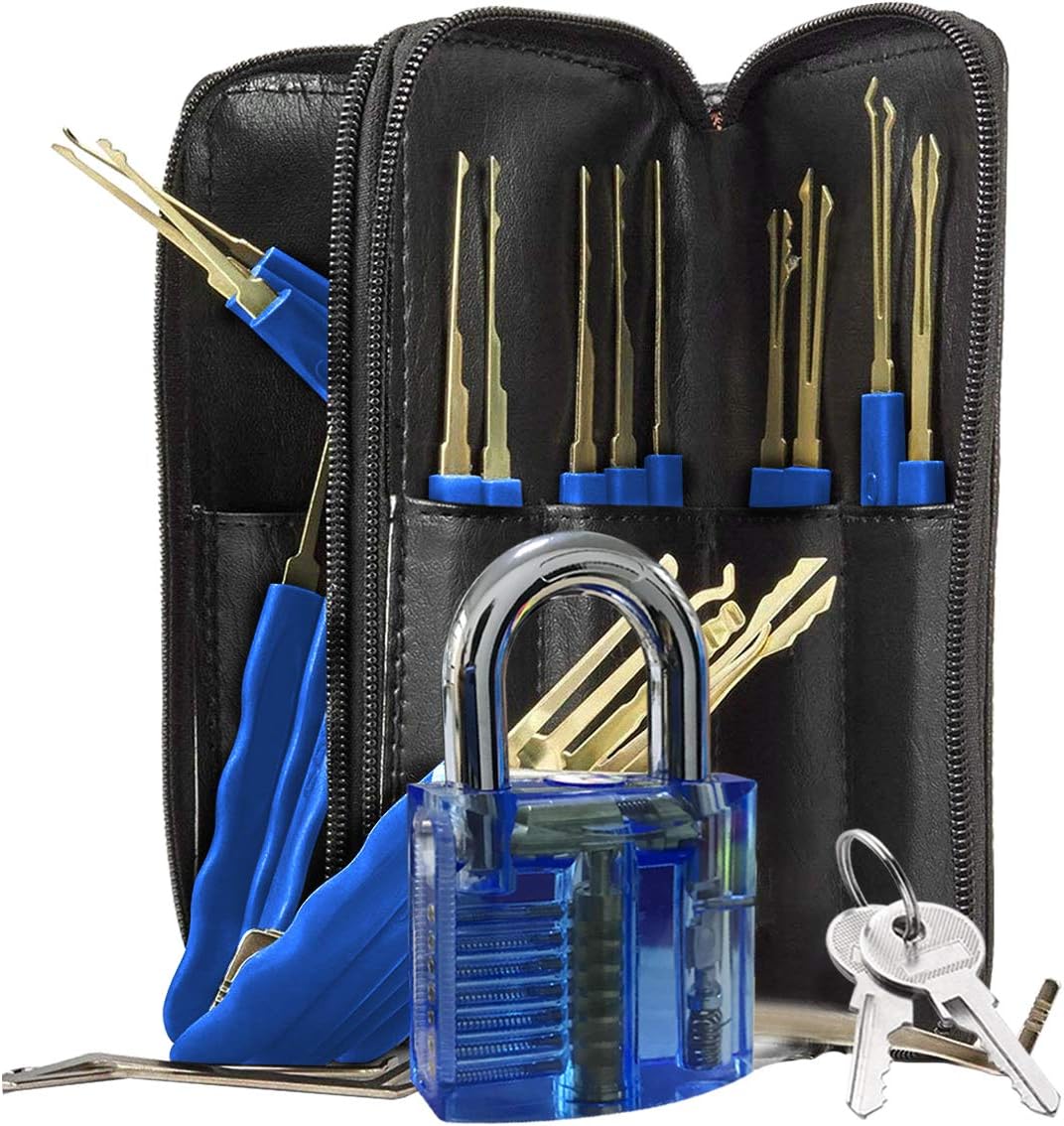 Lock Repair Set with Blue Lock - 24 PCS Tools