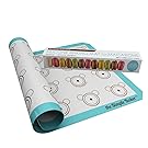 Simple Baker Premium Silicone Baking Mat for Macarons - Half Sheet Size - Reusable Non-stick Surface (Blue)